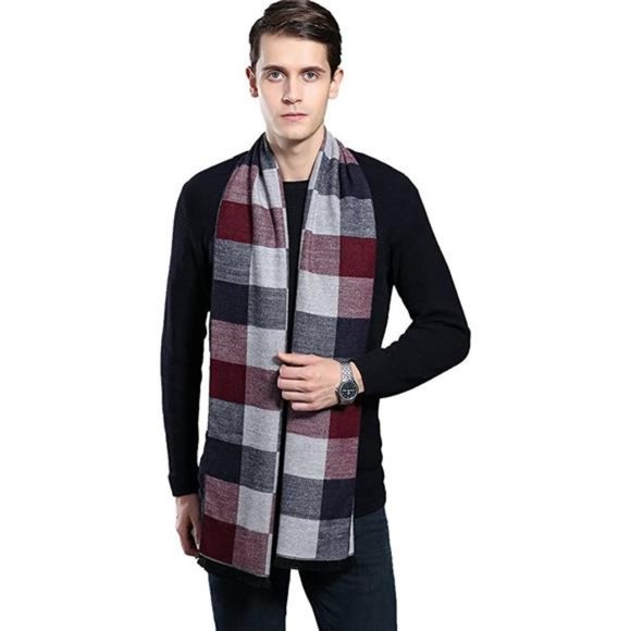 Mens Scarf Winter - Ohayomi Fashion Formal Soft Scarves for Men - Picture 1 of 6